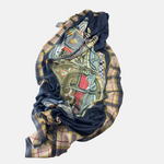 Storiatipic Franca Wool Blend Scarf in Marine - Big Bag NY