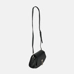 Frederic Black Turn Lock Crossbody with Silver Hardware - Big Bag NY