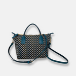 Roberta Pieri Micro Robertina in Tatami Print Petrol - Big Bag NY