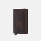 Secrid Slimwallet in Vintage Leather in Chocolate - Big Bag NY