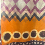 Barbieri Chevron Dot Silk Scarf Fuschia Orange - Big Bag NY 