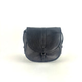Medium Tuscan Leather Saddle Bag Black - Big Bag NY