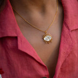 Shana Gulati Evil Eye Pendant Necklace - Big Bag NY