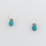 Danielle Welmond Turquoise and Pyrite Drop Earrings - Big Bag NY