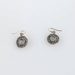 Danielle Welmond Caged Aqua and Pyrite Earrings - Big Bag NY