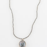 Danielle Welmond Mother of Pearl with Pyrite Top Necklace - Big Bag NY