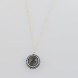 Danielle Welmond Labradorite and Blue Quartz Pendant - Big Bag NY