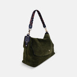 HERBERT Frère Sœur Le New Benson Velours in Leccio Green - Big Bag NY