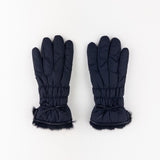 Santacana Pleated Gloves with Bow in Black - Big Bag NY