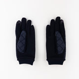 Santacana Jersey Quilted Gloves in Black - Big Bag NY