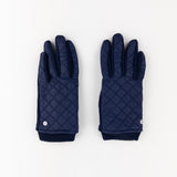 Santacana Jersey Quilted Gloves in Navy - Big Bag NY