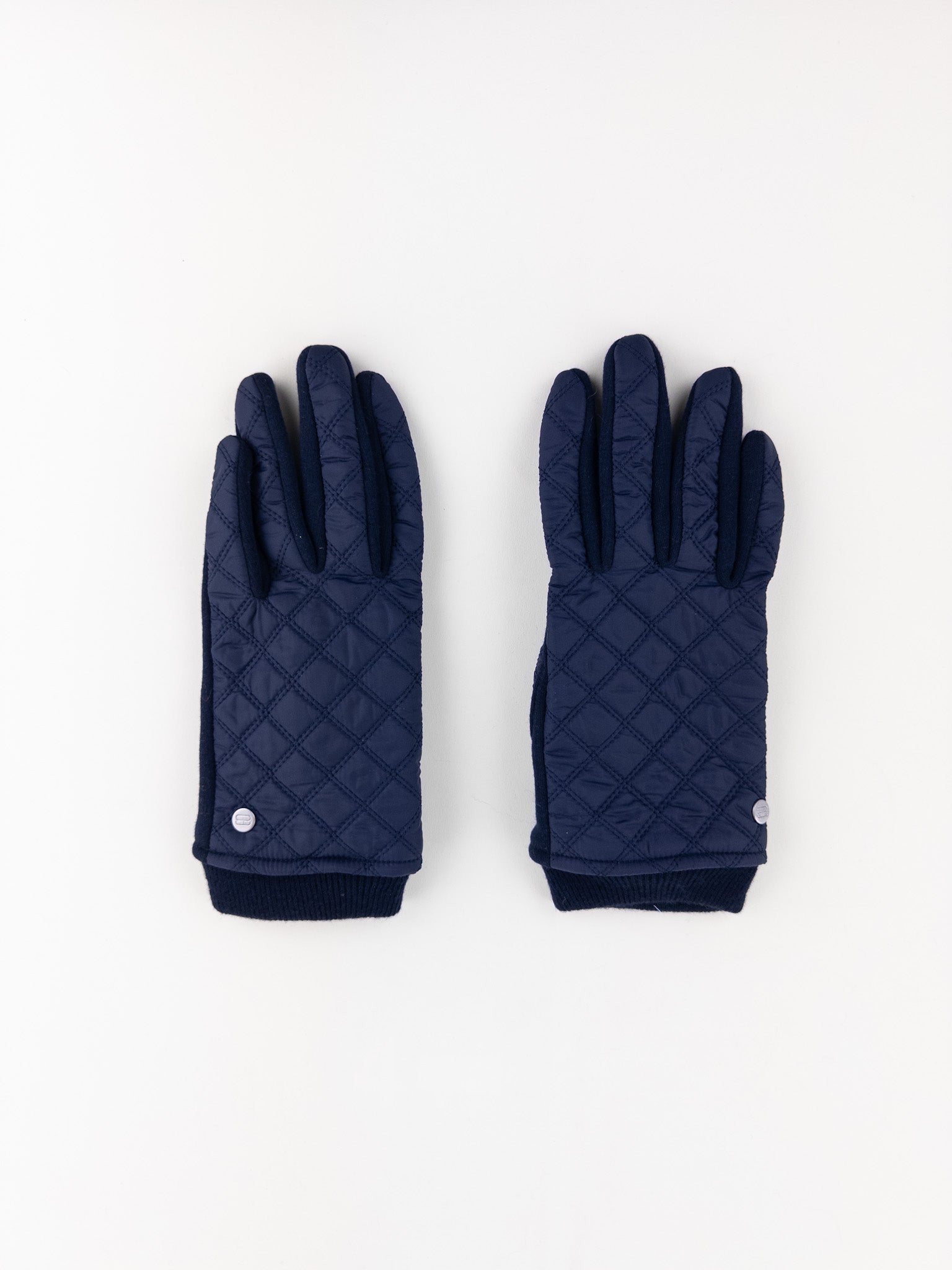 Santacana Jersey Quilted Gloves in Navy - Big Bag NY