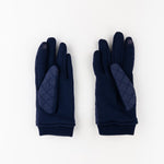 Santacana Jersey Quilted Gloves in Navy - Big Bag NY