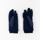 Santacana Jersey Quilted Gloves in Navy - Big Bag NY