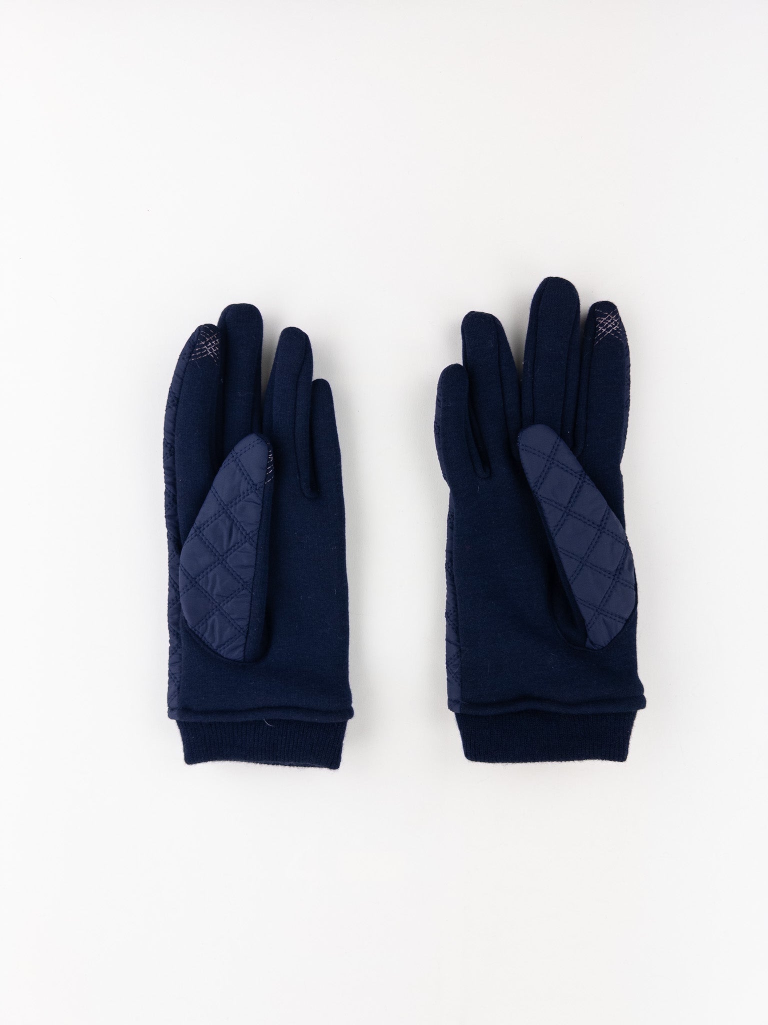 Santacana Jersey Quilted Gloves in Navy - Big Bag NY