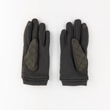 Santacana Jersey Quilted Gloves in Khaki - Big Bag NY