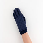 Santacana Jersey Quilted Gloves in Navy - Big Bag NY