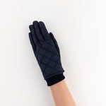 Santacana Jersey Quilted Gloves in Black - Big Bag NY