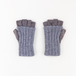 Santacana Two Tone Fingerless Gloves In Grey - Big Bag NY