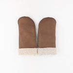 Santacana Shearling Mittens in Tan - Big Bag NY