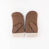 Santacana Shearling Mittens in Tan - Big Bag NY