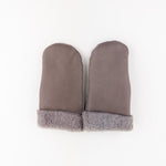 Santacana Shearling Mittens in Stone - Big Bag NY