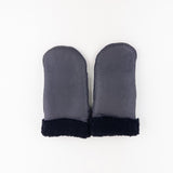 Santacana Shearling Mittens in Black - Big Bag NY