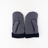 Santacana Shearling Mittens in Black - Big Bag NY