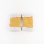 Santacana Pleated Gloves with Bow in Yellow - Big Bag NY