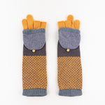 Santacana Cashmere Recycled Wool and Cashmere Long Gloves in Amber - Big Bag NY