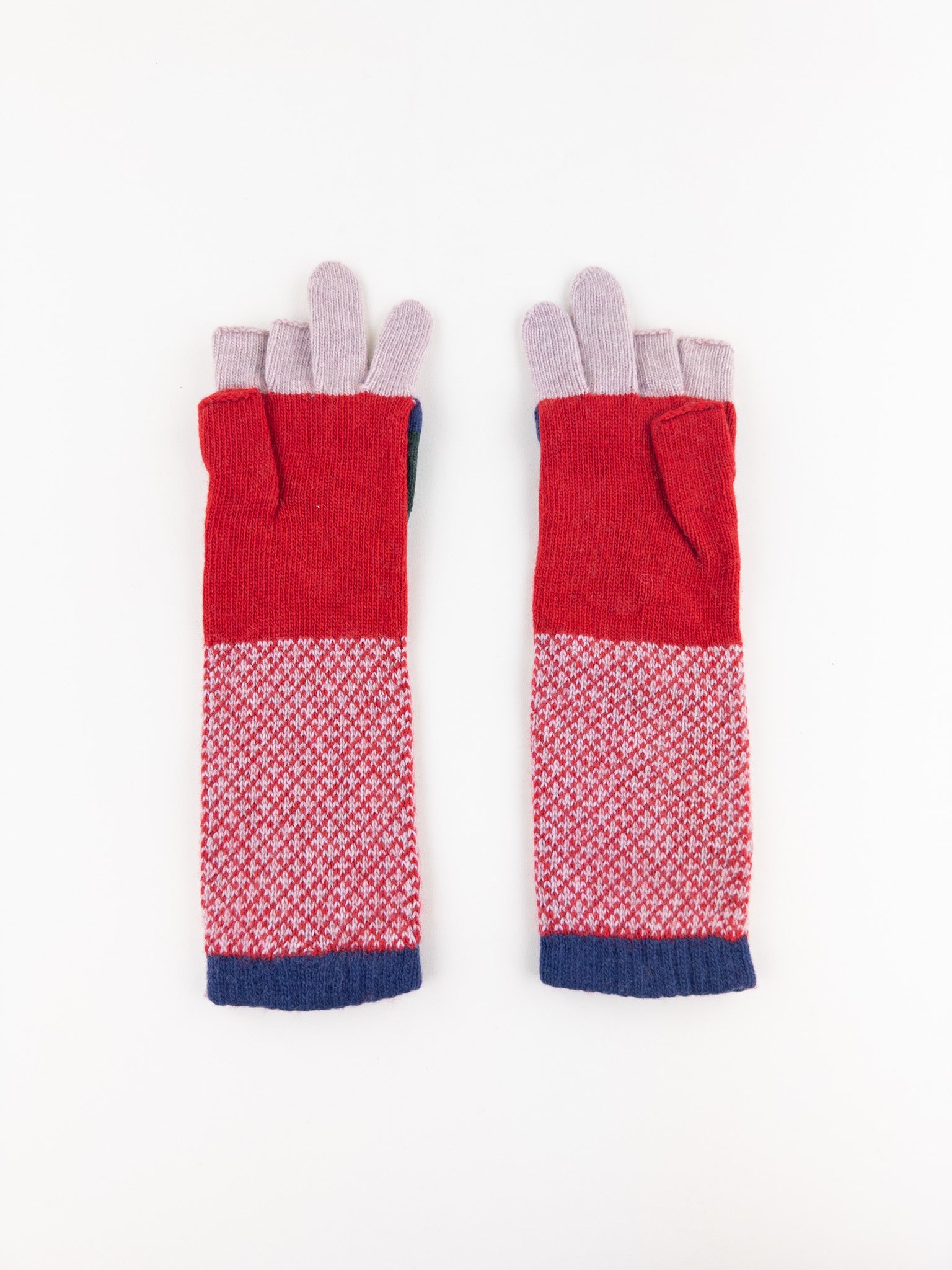 Santacana Cashmere Recycled Wool and Cashmere Long Gloves in Arena - Big Bag NY