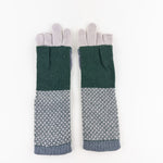 Santacana Cashmere Recycled Wool and Cashmere Long Gloves in Gray - Big Bag NY