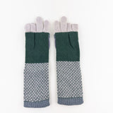 Santacana Cashmere Recycled Wool and Cashmere Long Gloves in Gray - Big Bag NY