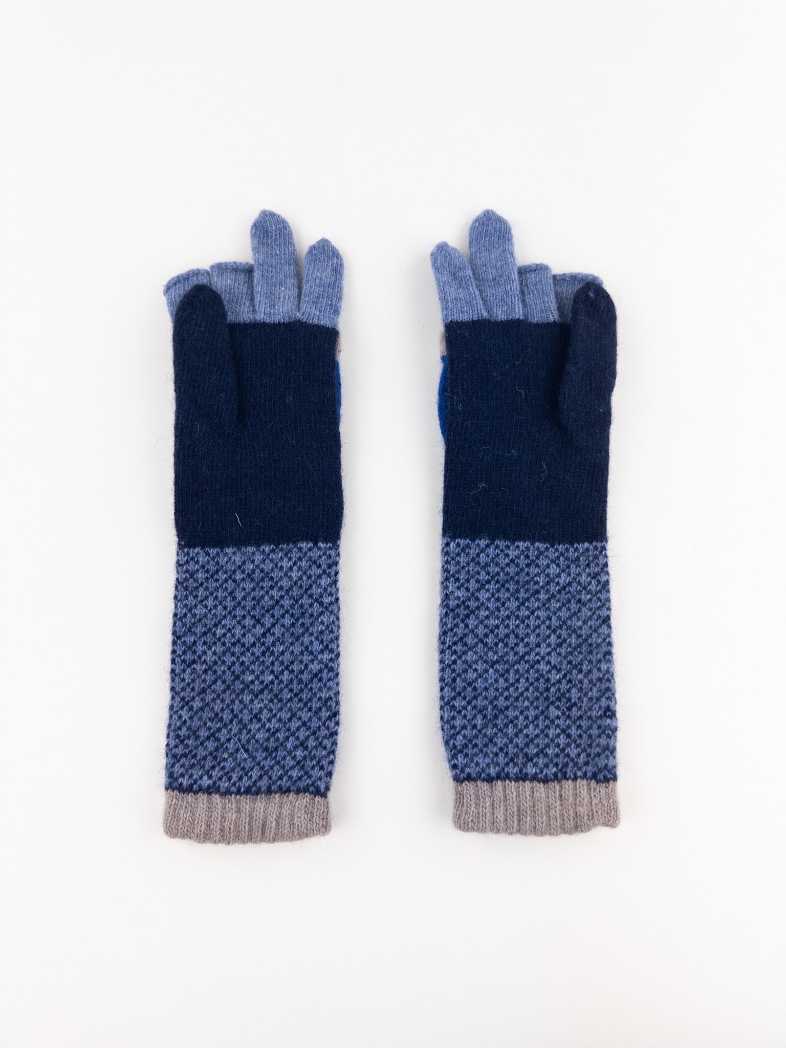 Santacana Cashmere Recycled Wool and Cashmere Long Gloves in Tejano - Big Bag NY