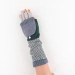 Santacana Cashmere Recycled Wool and Cashmere Long Gloves in Gray - Big Bag NY