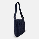 Acrylic Pocket Shoulder SD Bag in Black Emboss Dot - Bg Bag NY