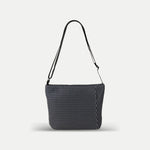 Acrylic Pochette Deep in Gray and Black Mesh - Big Bag NY