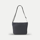 Acrylic Pochette Deep in Gray and Black Mesh - Big Bag NY