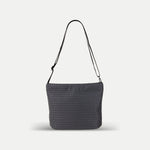 Acrylic Pochette Deep in Gray and Black Mesh - Big Bag NY