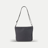 Acrylic Pochette Deep in Gray and Black Mesh - Big Bag NY