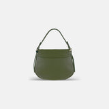 Plinio Visona Small Crossbody Saddlebag in Khaki - Big Bag NY