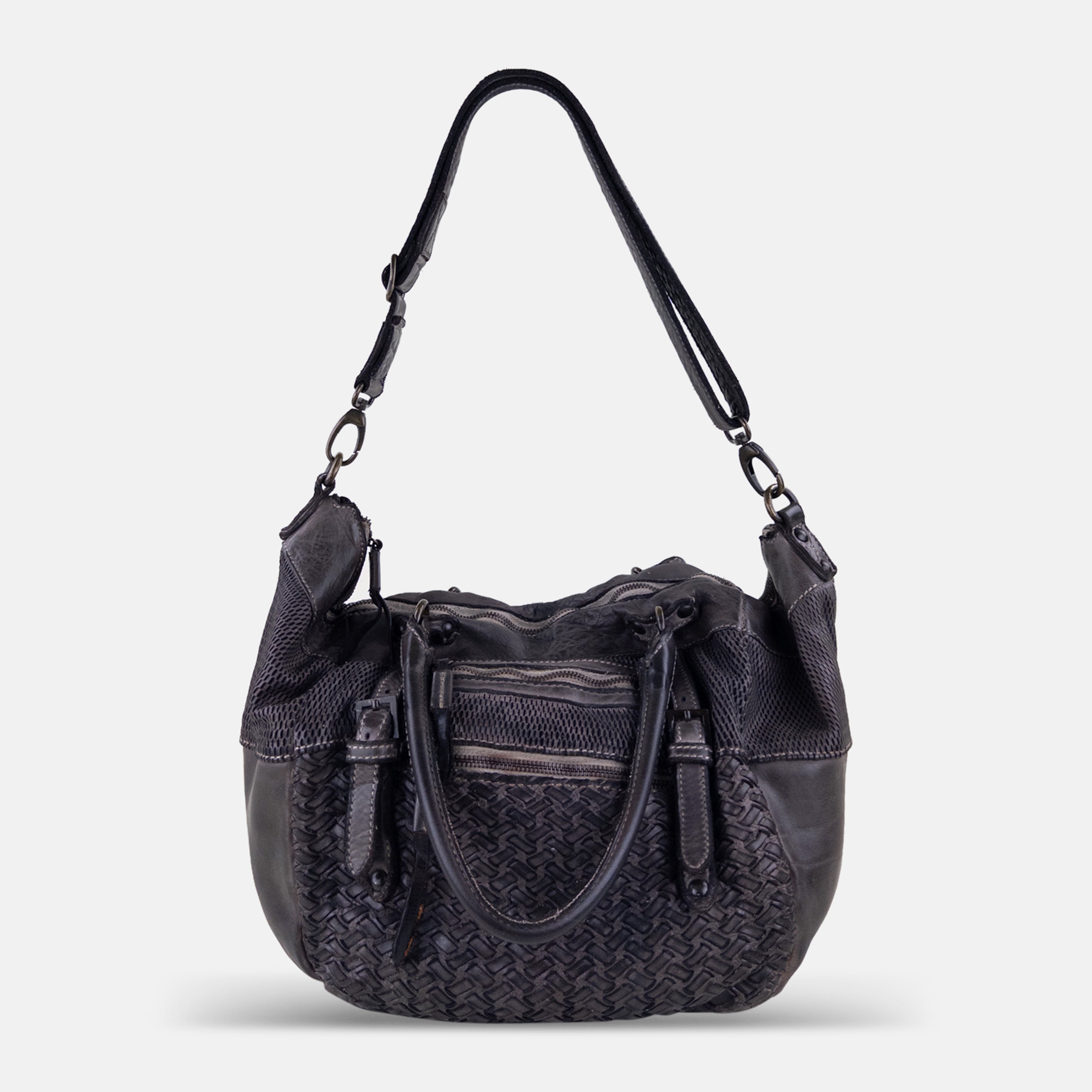 Reptile's House Multi Texture Shoulder and Crossbody Bag  - Big Bag NY