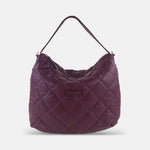 Rossi Quilted Shoulder Bag in Burgundy - Big Bag NY