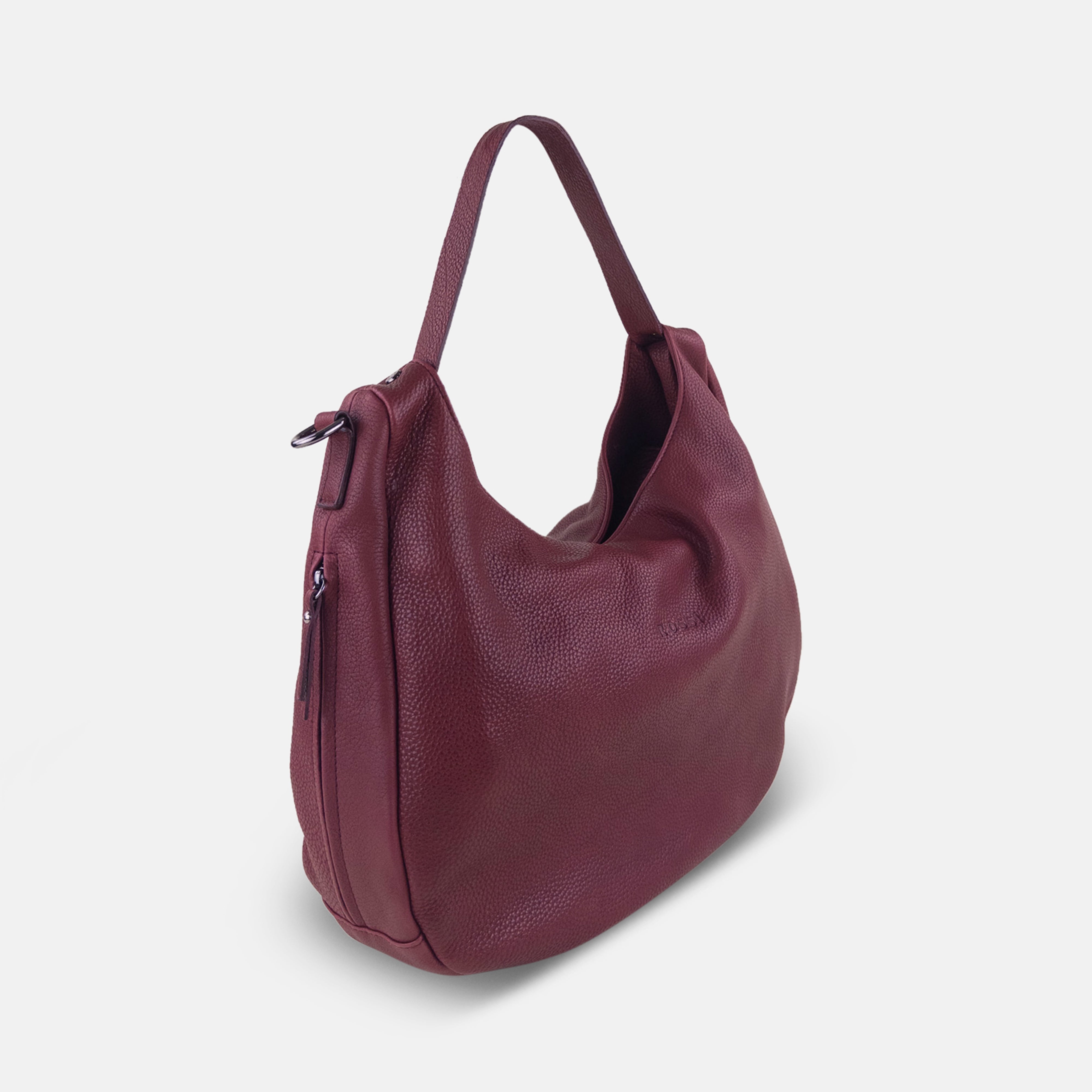 Rossi Shoulder Strap Hobo in Red - Big Bag NY