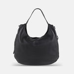 Rossi Shoulder Strap Hobo in Black - Big Bag NY