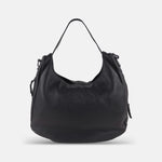 Rossi Shoulder Strap Hobo in Black - Big Bag NY