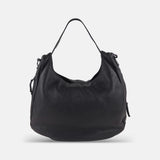 Rossi Shoulder Strap Hobo in Black - Big Bag NY