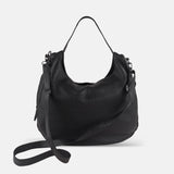 Rossi Shoulder Strap Hobo in Black - Big Bag NY