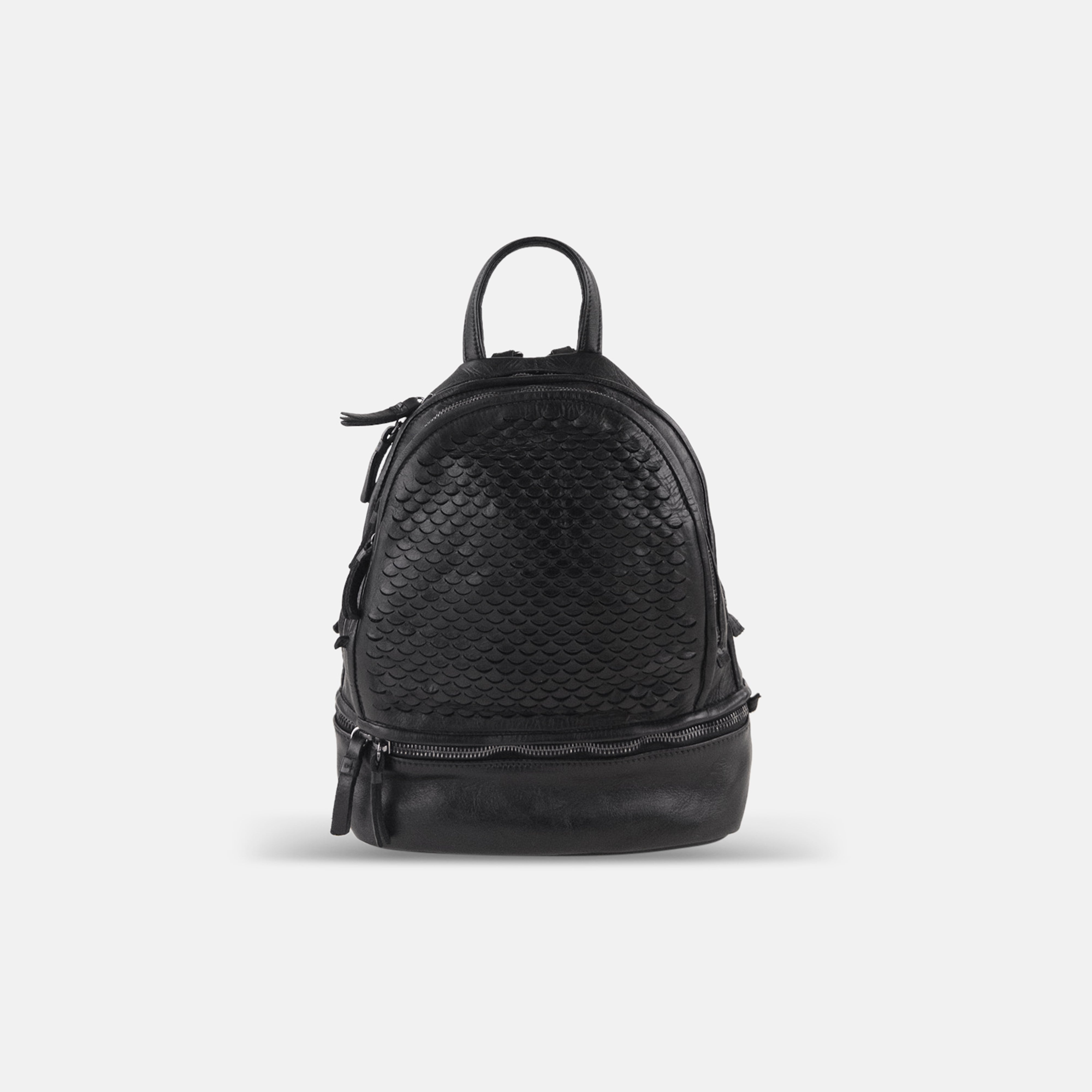 Reptile's House Lunette Mini Backpack in Black - Big Bag NY