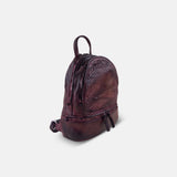 Reptile's House Lunette Mini Backpack in Burgundy - Big Bag NY